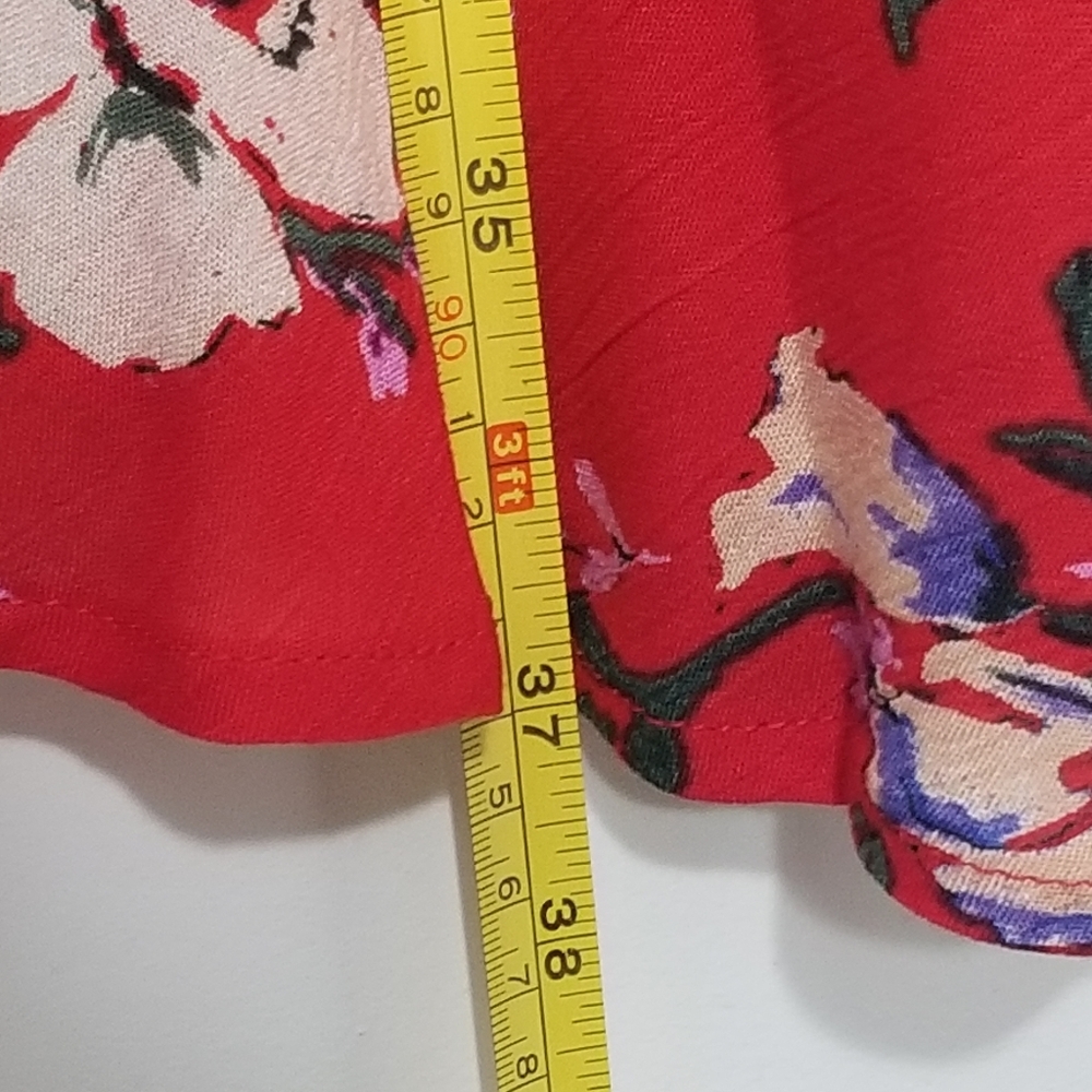 Band of Gypsies |🆕️Red Flowered Summer Flow Dress - Picture 9 of 10